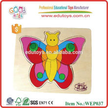 Biology Education Beautiful Butterfly Wooden Jigsaw Puzzle